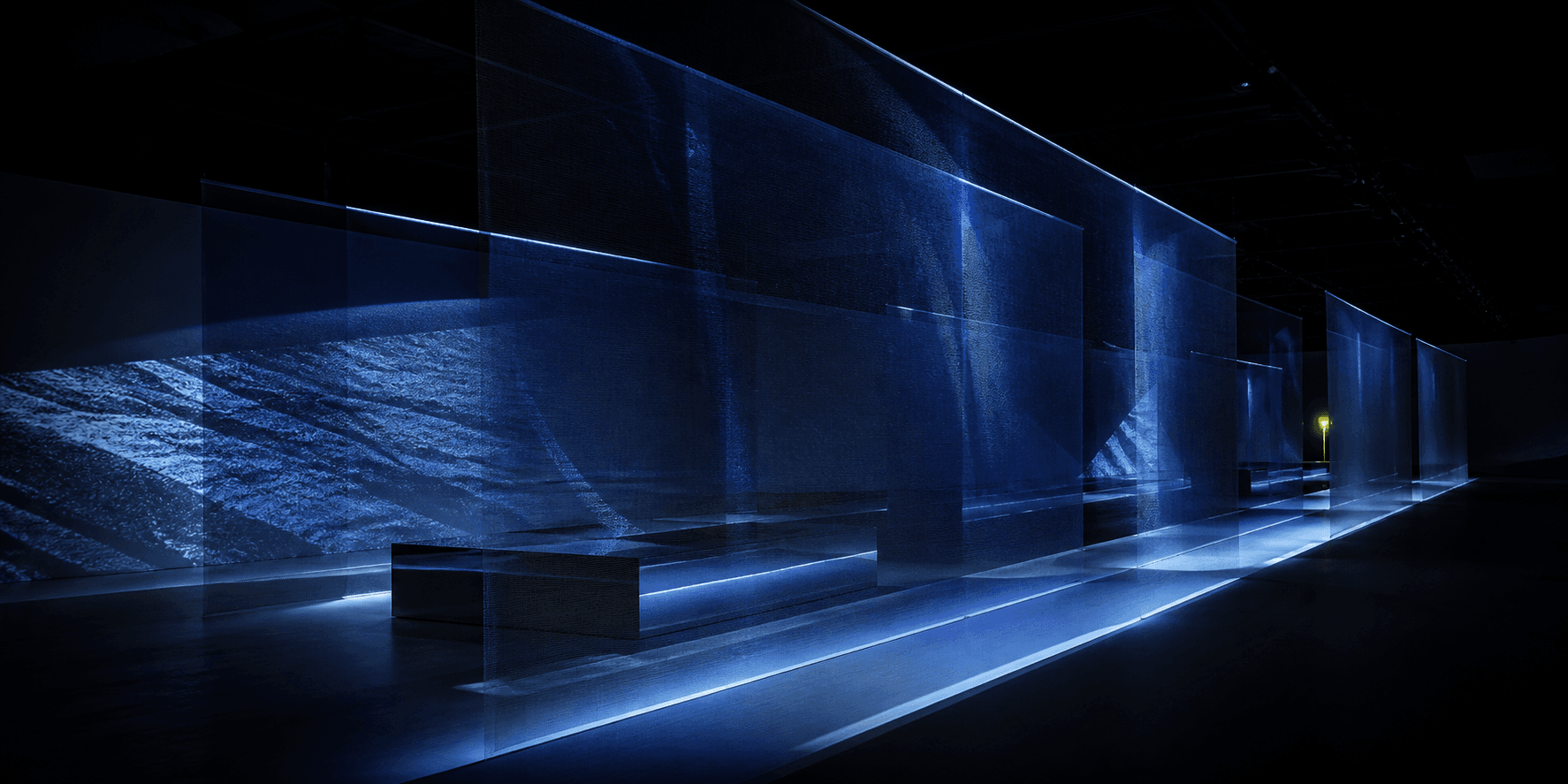 Synthetic visualization of an immersive architectural installation